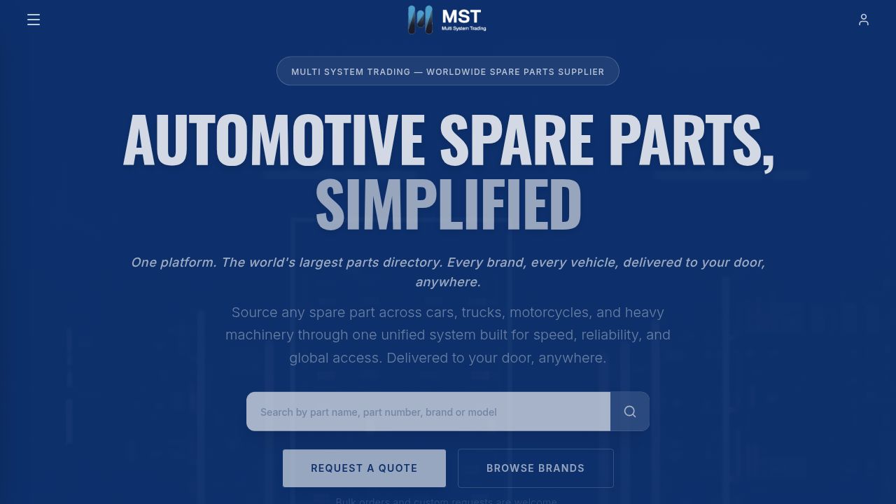 Mst Part MST — Global Automotive Spare Parts Supplier